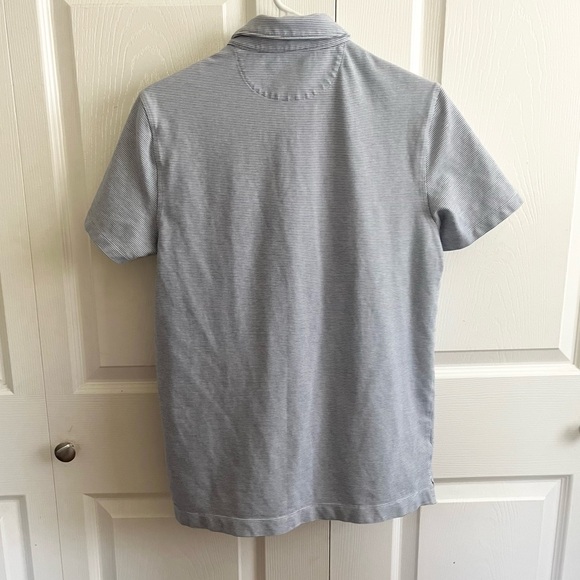 Banana Republic Blue Stripe Polo Small - Picture 4 of 4